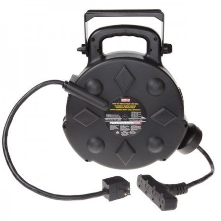 Bomgaars : Bayco 25 FT Cord Reel w/ Integrated Cord & 4 Outlets : Extension  Cords